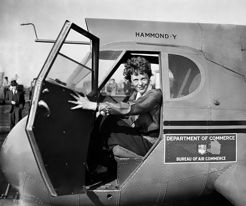 Amelia Earhart, First Woman Pilot to Fly Solo Across Atlantic Historical Pix