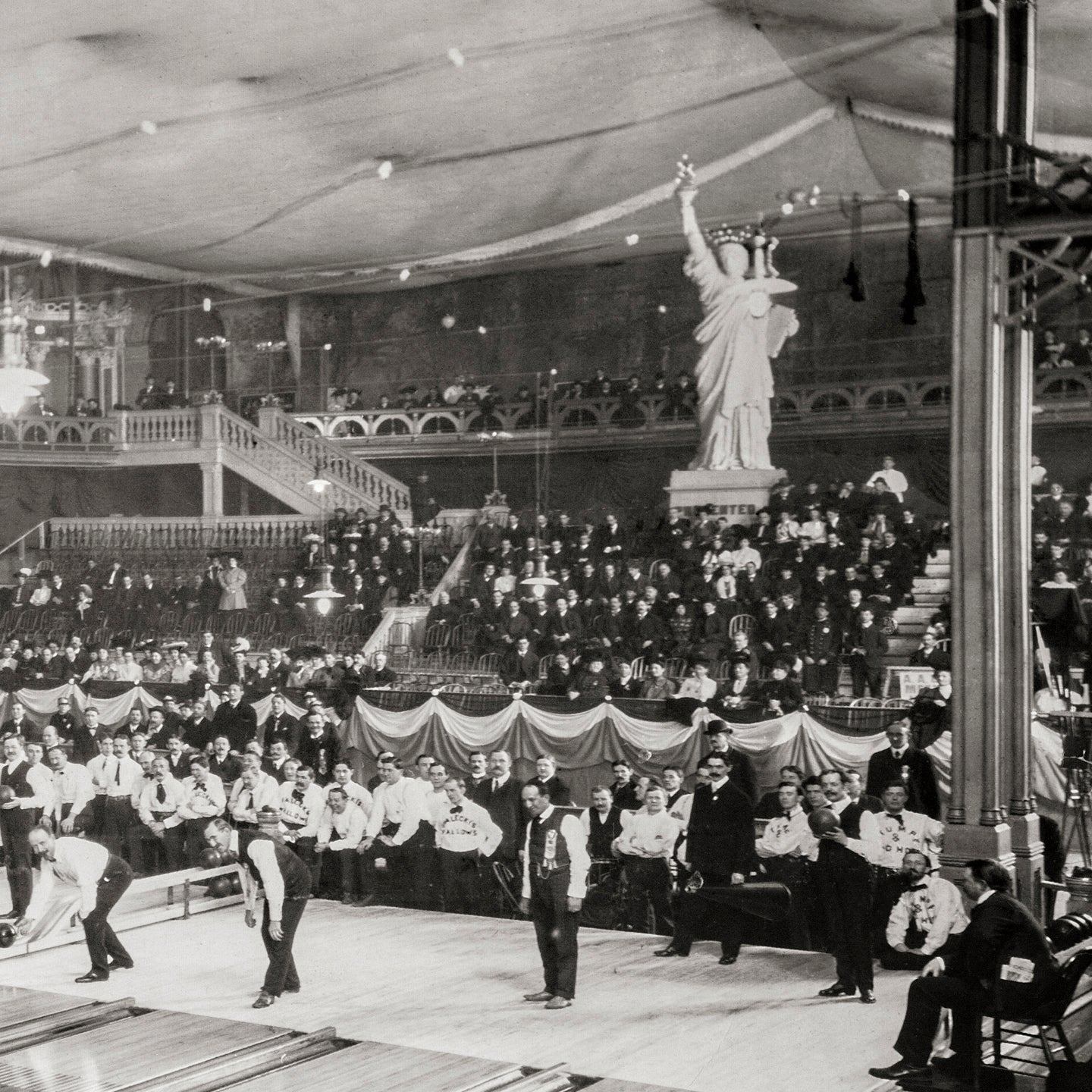 Bowling Tournament, American Bowling Congress, Milwaukee, 1905 Historical Pix