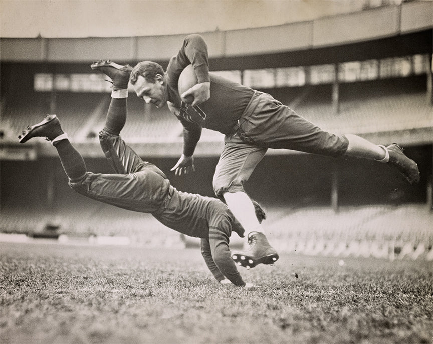 Chicago Bears Grange and Zeller Tackle, 1935, Chicago Illinois Historical Pix