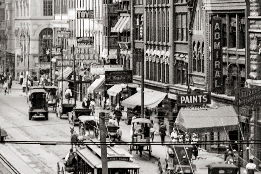 Cincinnati Ohio, Main Street from Fountain Square, 1910 Historical Pix