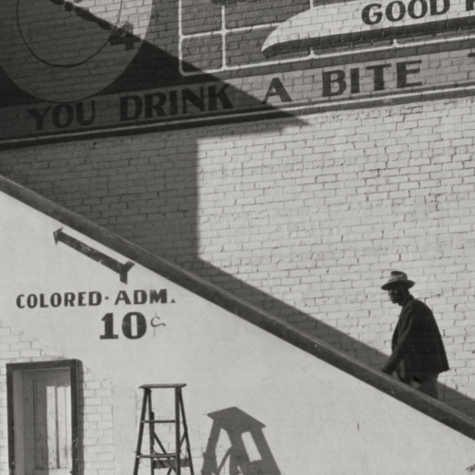 Colored entrance at theater, Belzoni, MS Delta, 1939, Marion Post-Wolcott Historical Pix