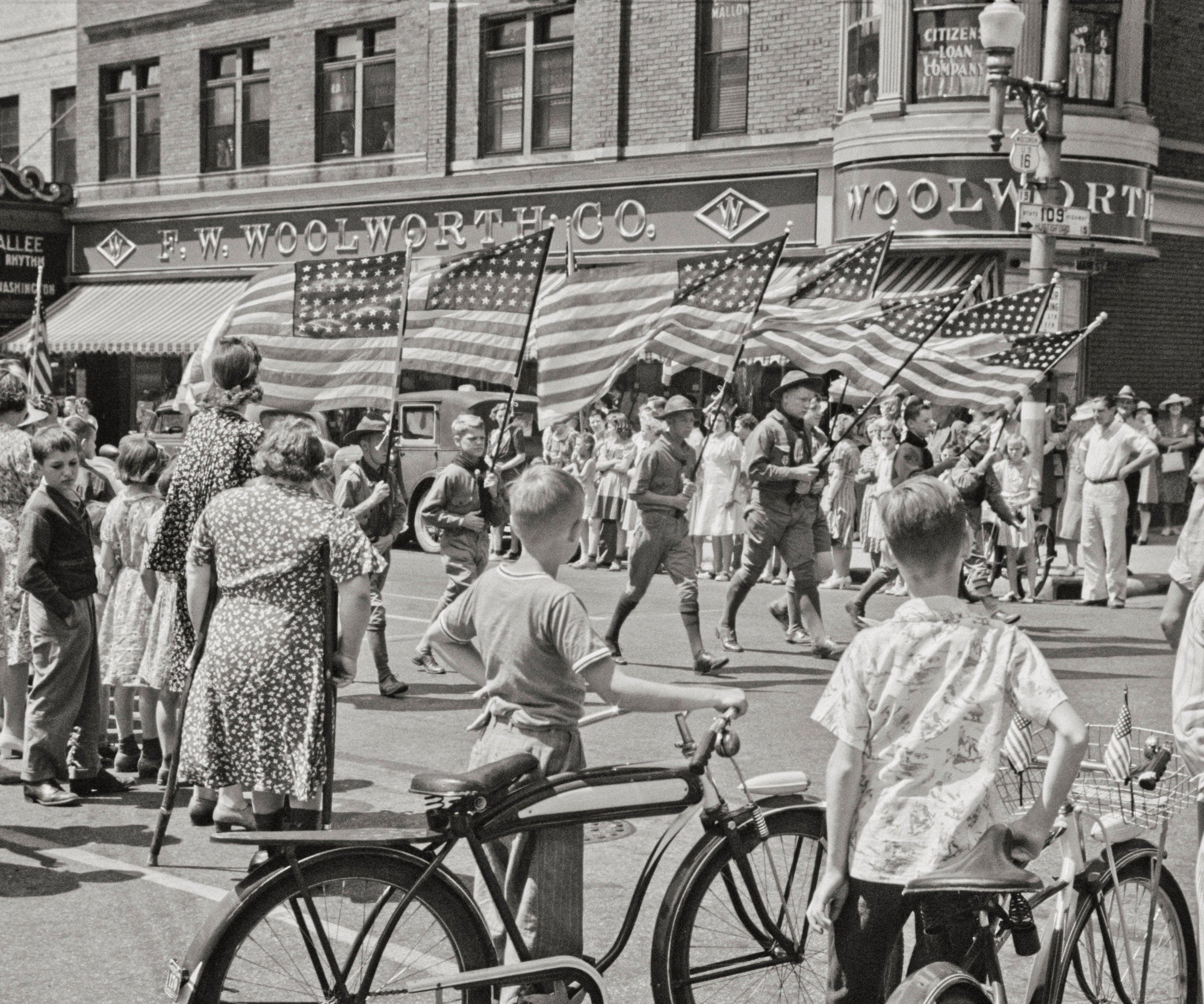 Fourth of July Parade, Watertown, Wisconsin, Boy Scouts, 1941 Historical Pix