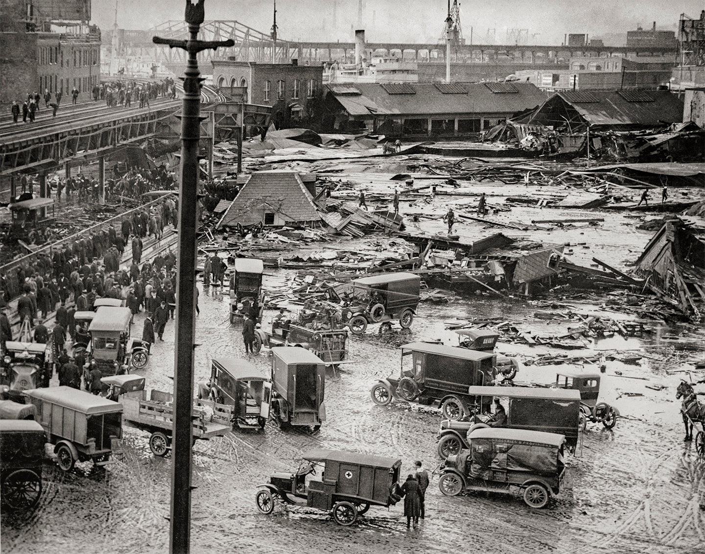 Great Molasses Flood, Boston MA History, 1904 Historical Pix