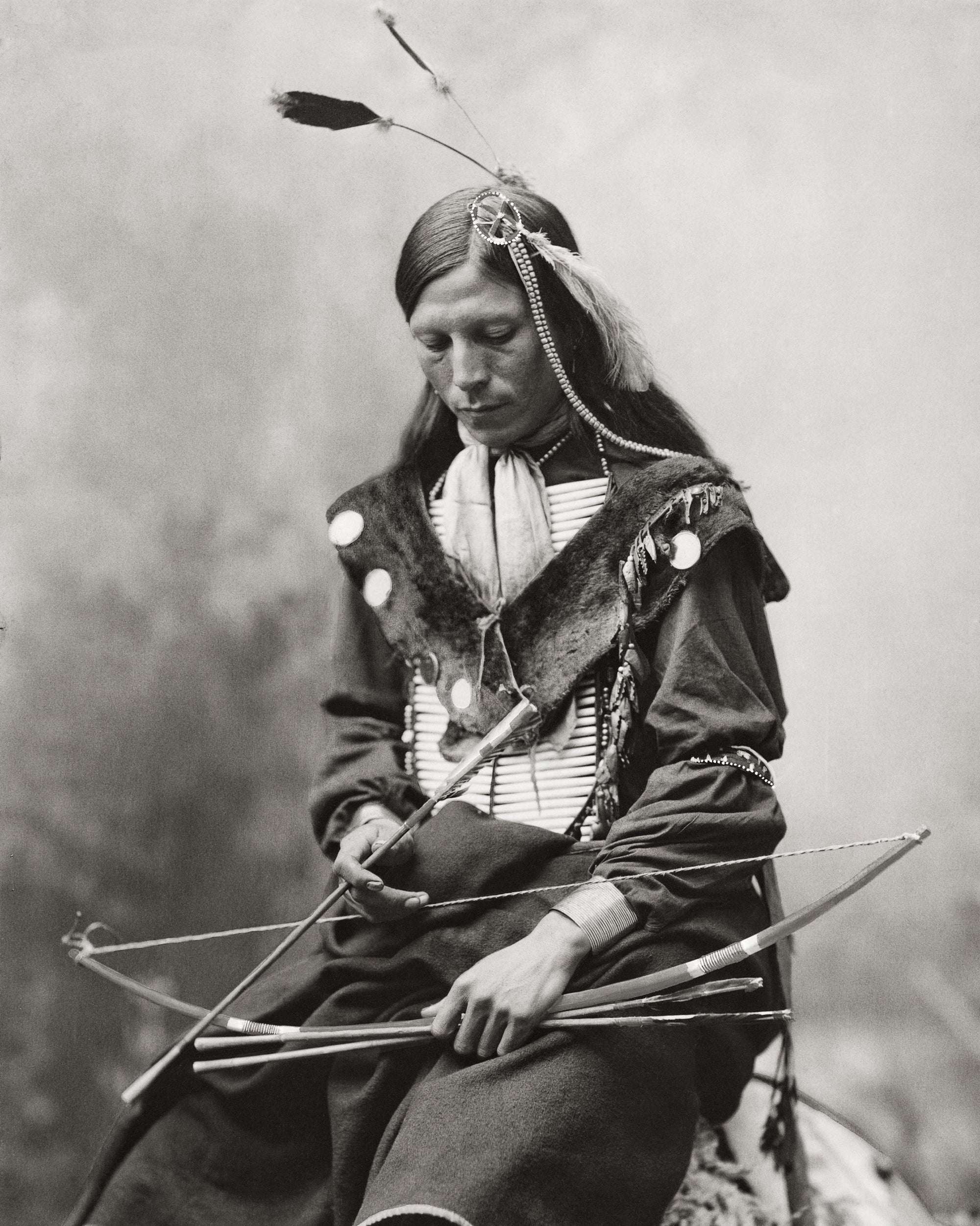 Indigenous American Portrait, early 1900s. Historical Pix