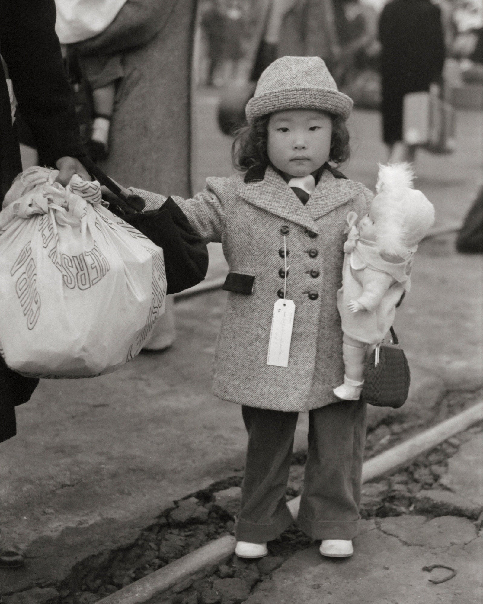 Japanese Girl Print, Internment Camp Photo, WWII, 1942, Russell Lee Historical Pix