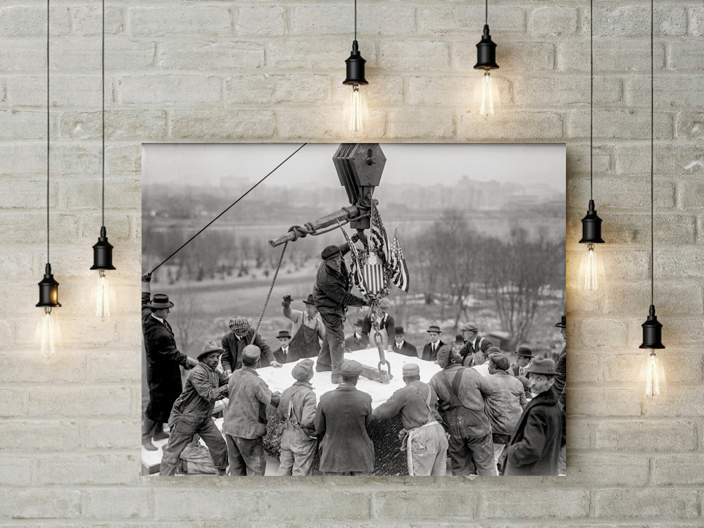 Laying Cornerstone for Lincoln Memorial, Washington DC, 1915 Historical Pix