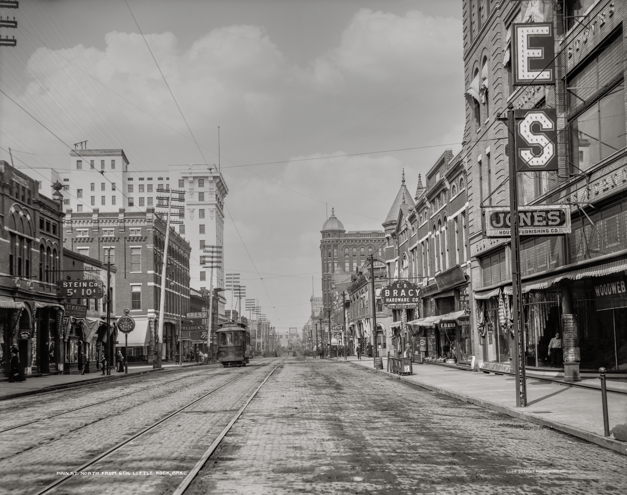 Main Street, Little Rock, Arkansas, Early 1900s Historical Pix