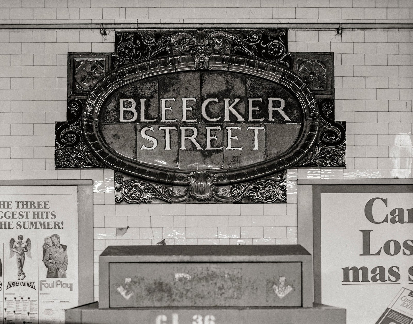 New York City Bleecker Street Subway Sign Historical Pix