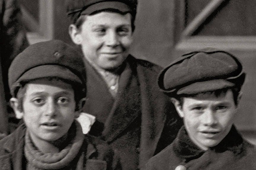 Newspaper Boys Photo, Hartford Connecticut, 1909 Historical Pix