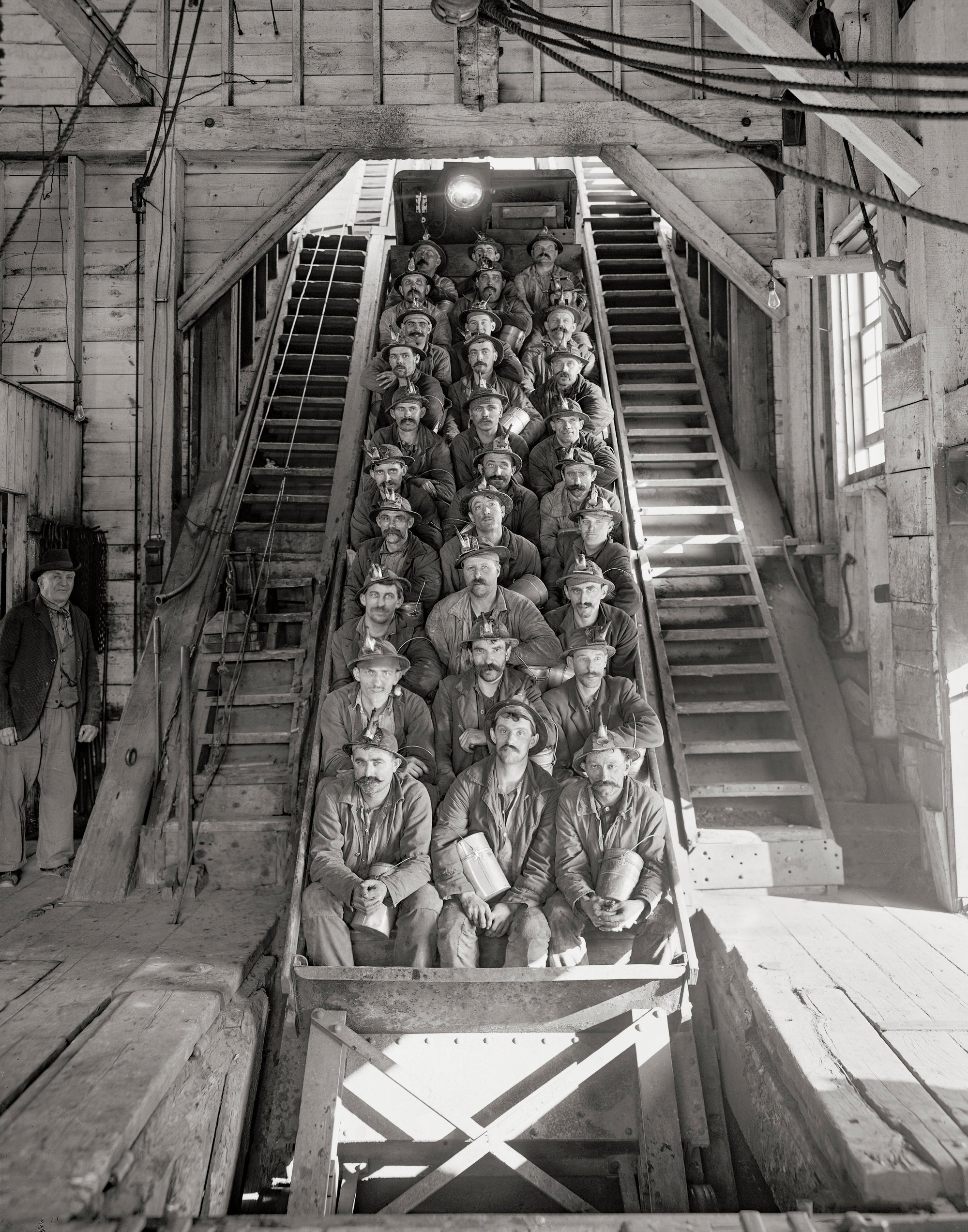 Photo of Coal Miners, Michigan, 1906 Historical Pix