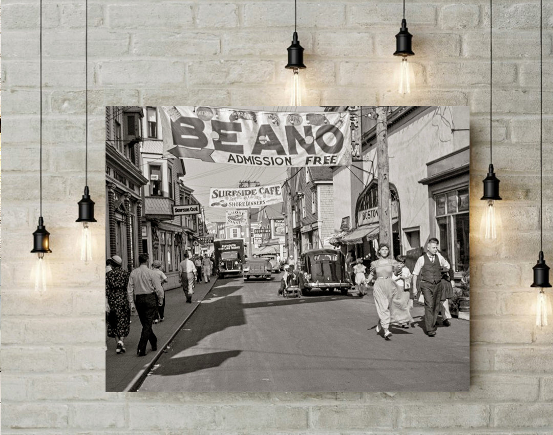 Provincetown MA, Commercial Street, Early 1937 Historical Pix