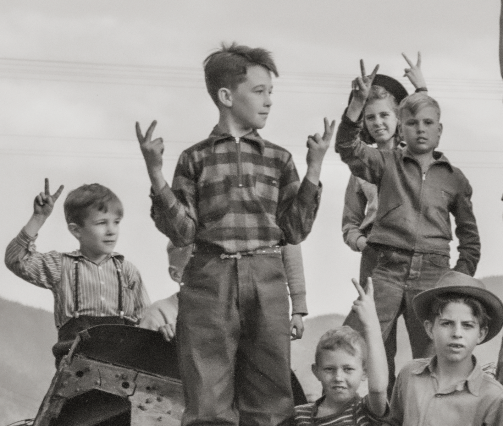Butte, Montana, Schoolchildren on a Pile of Scrap, 1942, Lee Russell