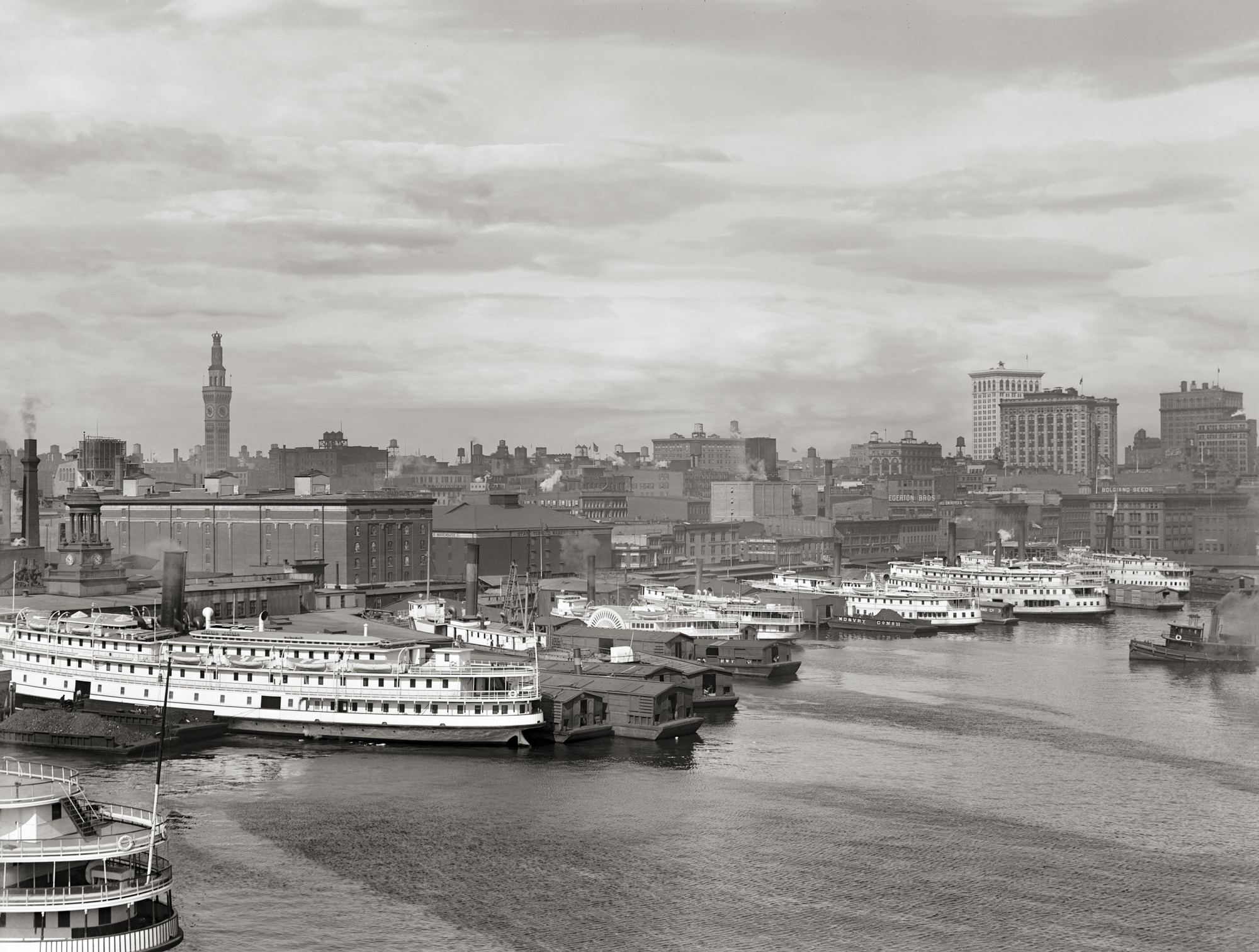 Baltimore, Maryland Skyline and Waterfront, 1910