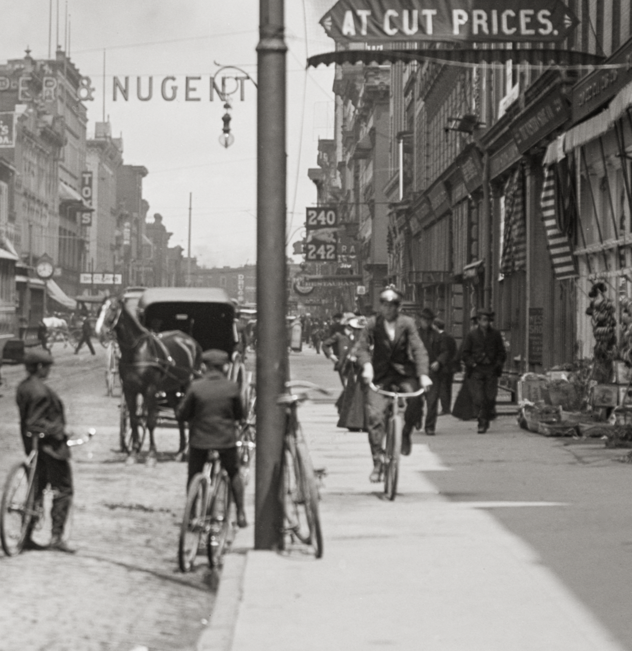 Toledo Ohio Photo, Summit Street ca. 1900 – Historic Downtown Street Scene