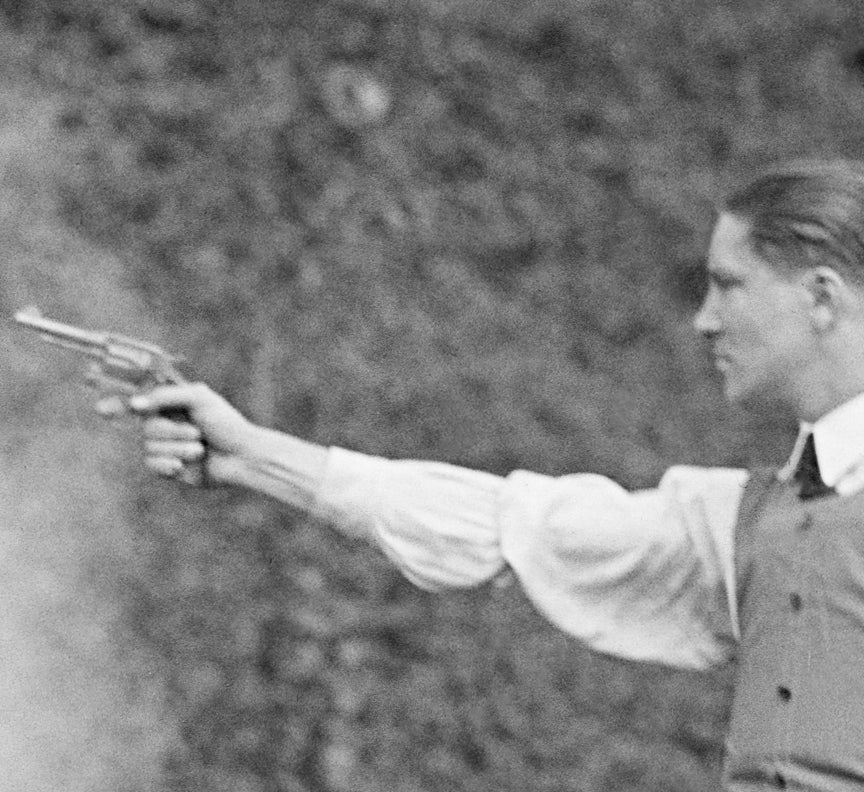 Testing a Bullet-Proof Vest, 1923 Historical Pix
