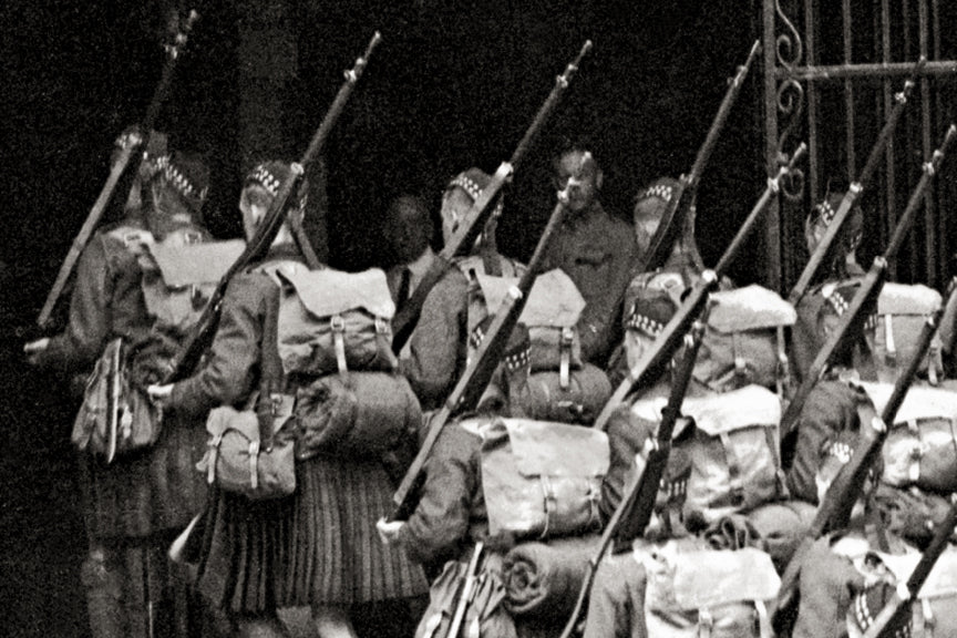 WWI Kilties in NY - Canadians Join NY's 71st Infantry, Enlistment 1917 Historical Pix