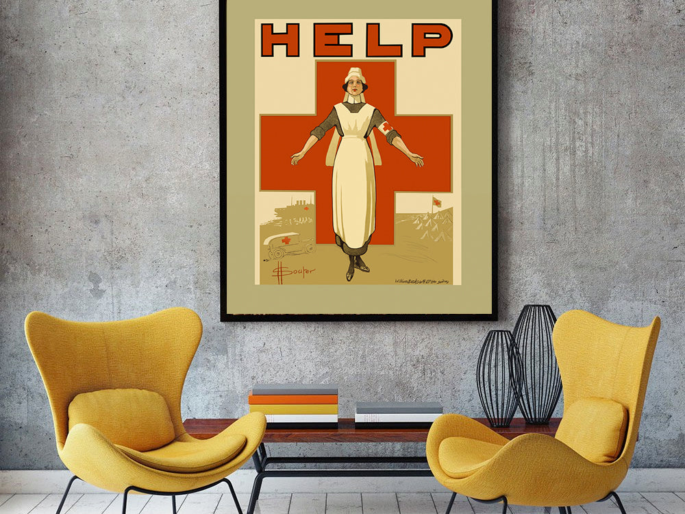 WWI Red Cross Poster, 1914 Historical Pix