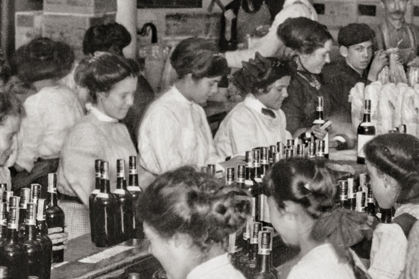Whiskey Bottling Plant, Walkerville Ontario, Early 1900s. Historical Pix