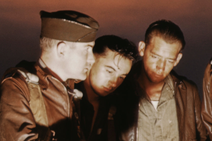 World War II Pilots Photo, Kodachrome, 1942 Historical Pix