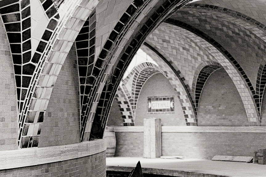 Abandoned New York City Hall Subway Station Sign Photo Historical Pix