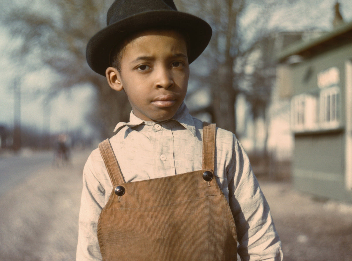 African American Boy, Cincinnati Ohio, 1942, John Vachon Photographer Historical Pix