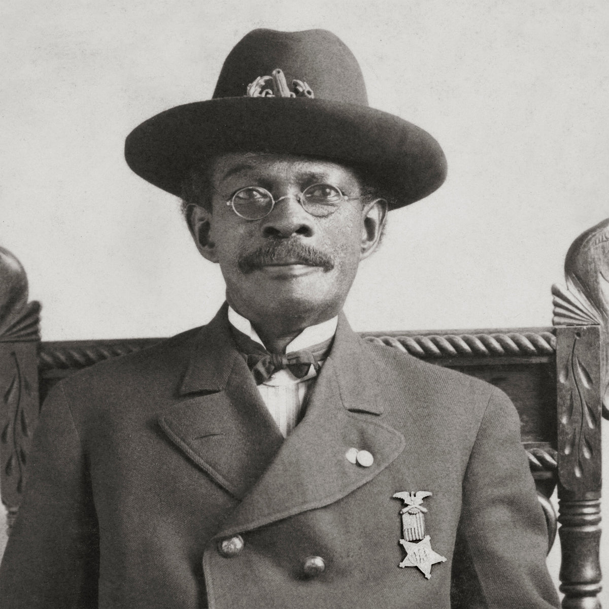 African American Civil War Veteran John W. Pollard Seated For a Portrait Historical Pix