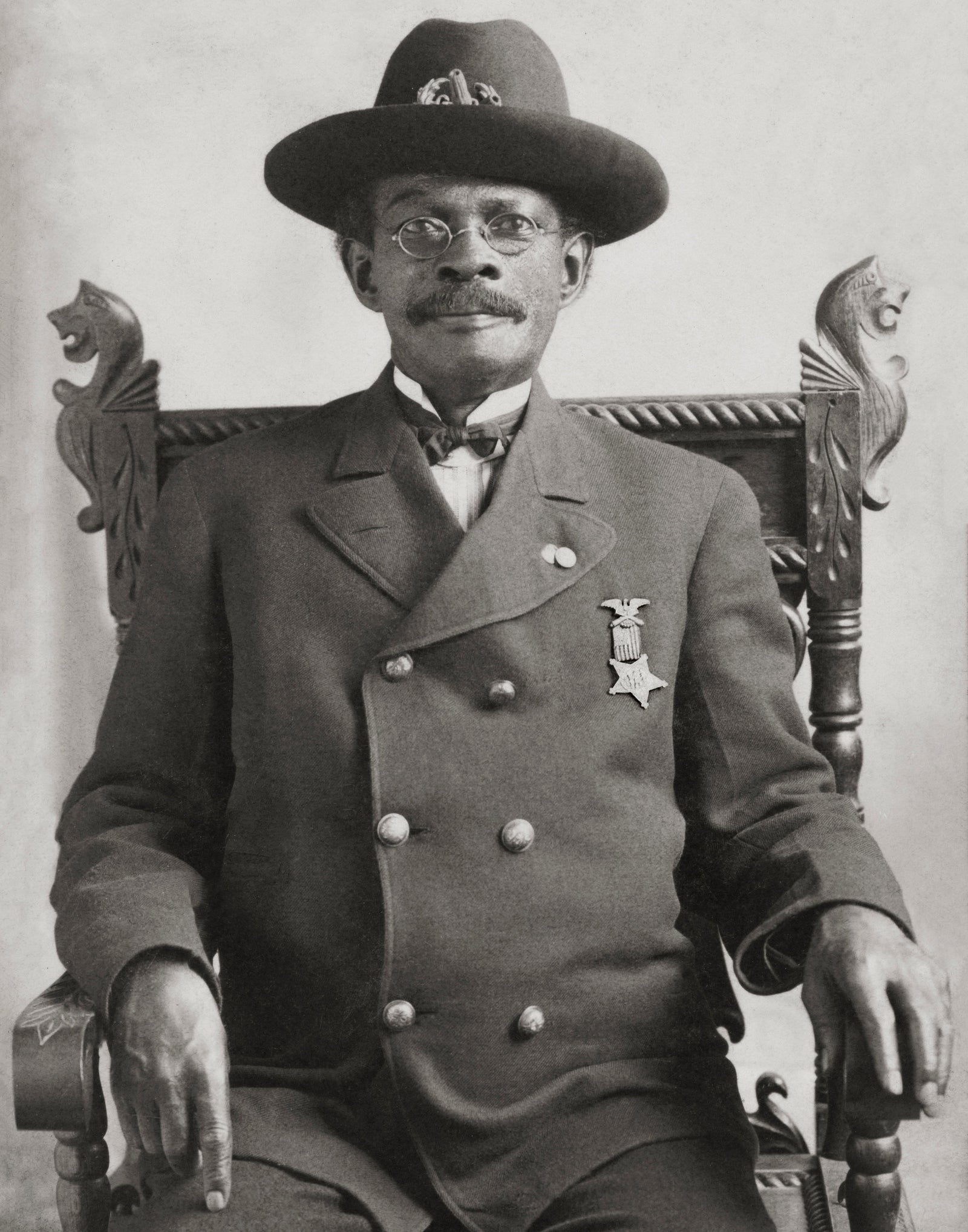 African American Civil War Veteran John W. Pollard Seated For a Portrait Historical Pix