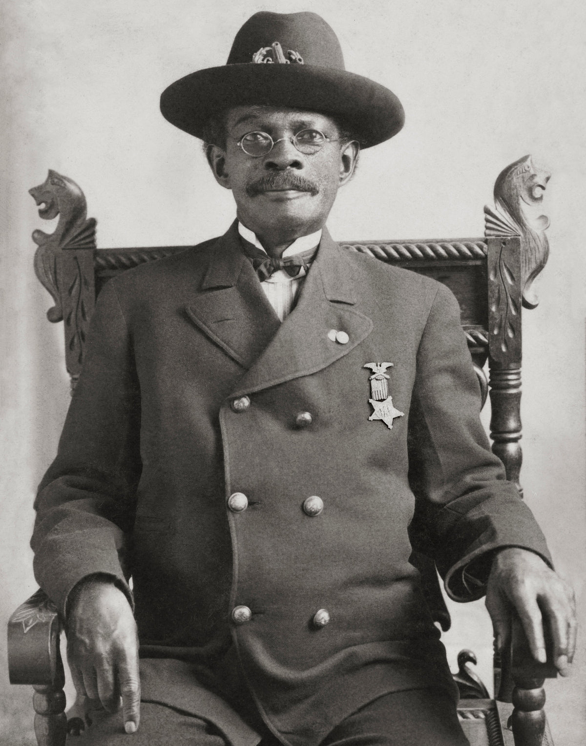 African American Civil War Veteran John W. Pollard Seated For a Portrait Historical Pix