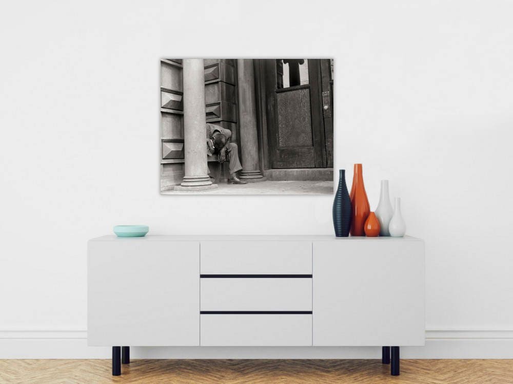 African American Man Hangs His Head, 1941 by John Vachon Historical Pix