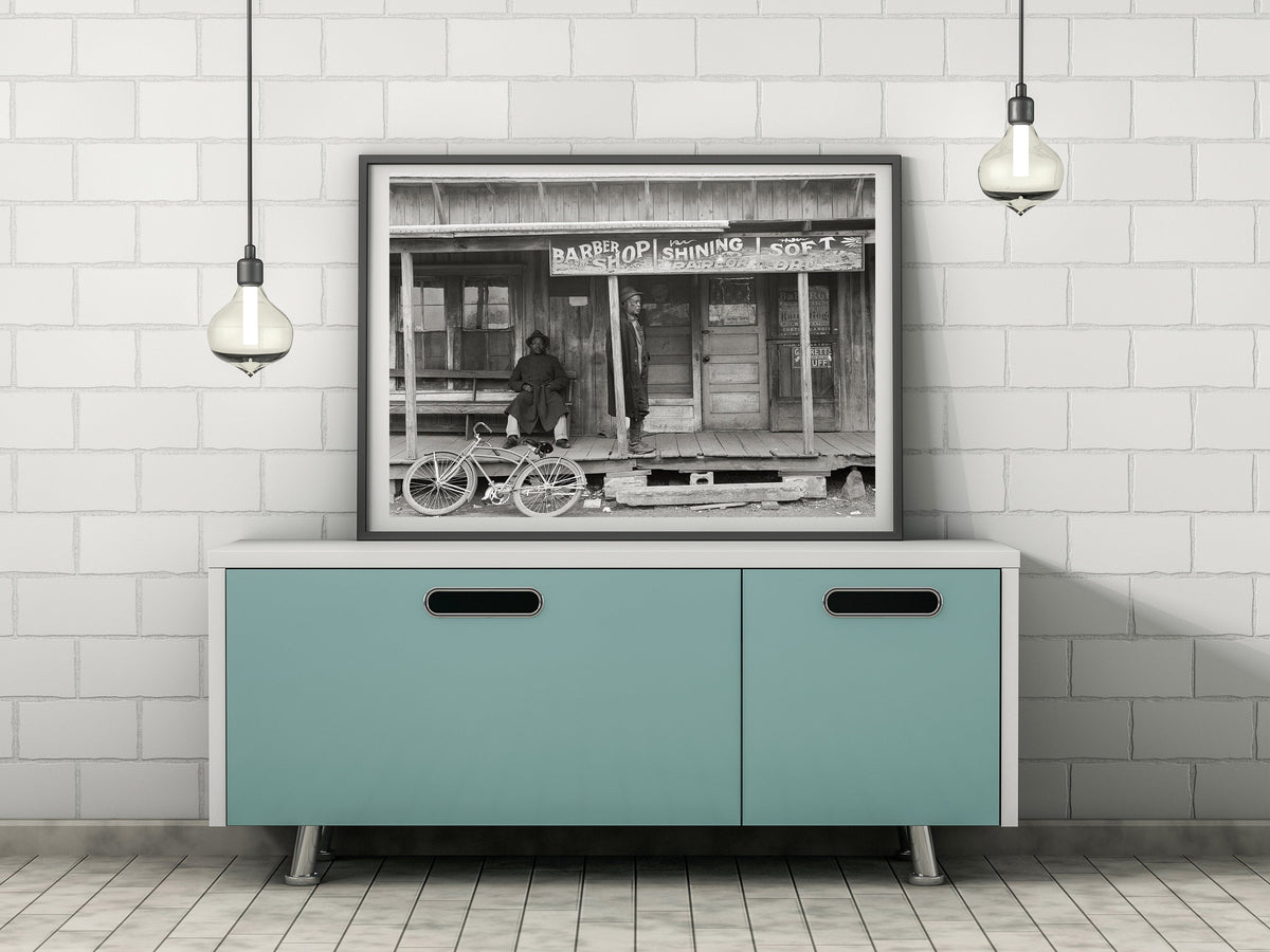 African American Men Standing on Store Porch, Colp, Illinois, Arthur Rothstein, 1939 Historical Pix