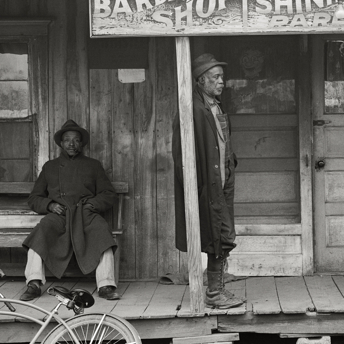 African American Men Standing on Store Porch, Colp, Illinois, Arthur Rothstein, 1939 Historical Pix