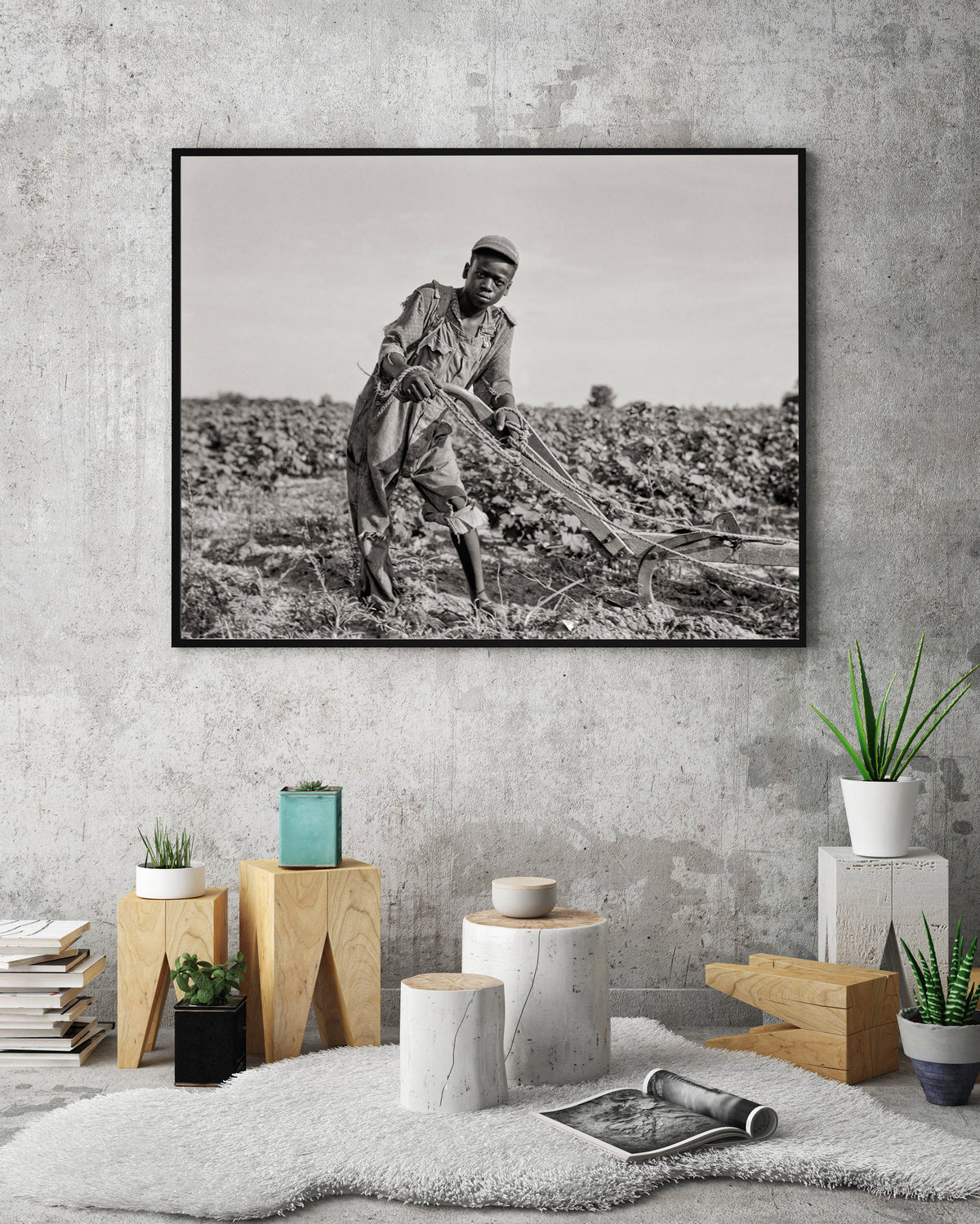 African American Photo Portrait of Black Boy, 1937, near Americus, Georgia Historical Pix