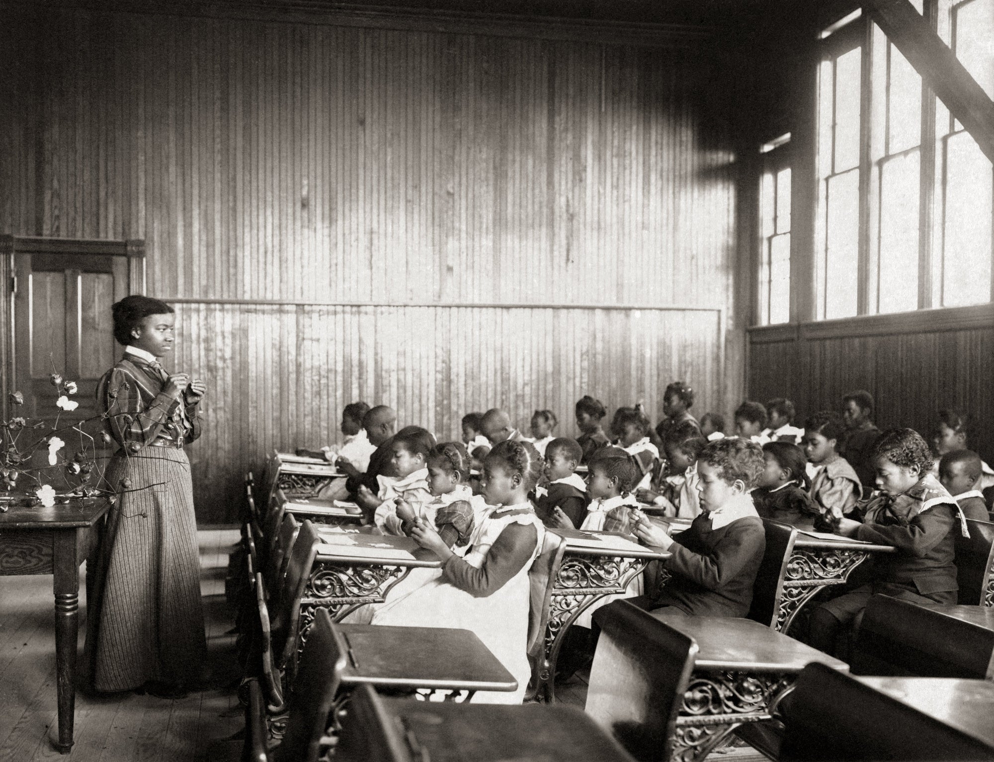 African American Students in Classroom, Virginia, 1899-1900 Historical Pix