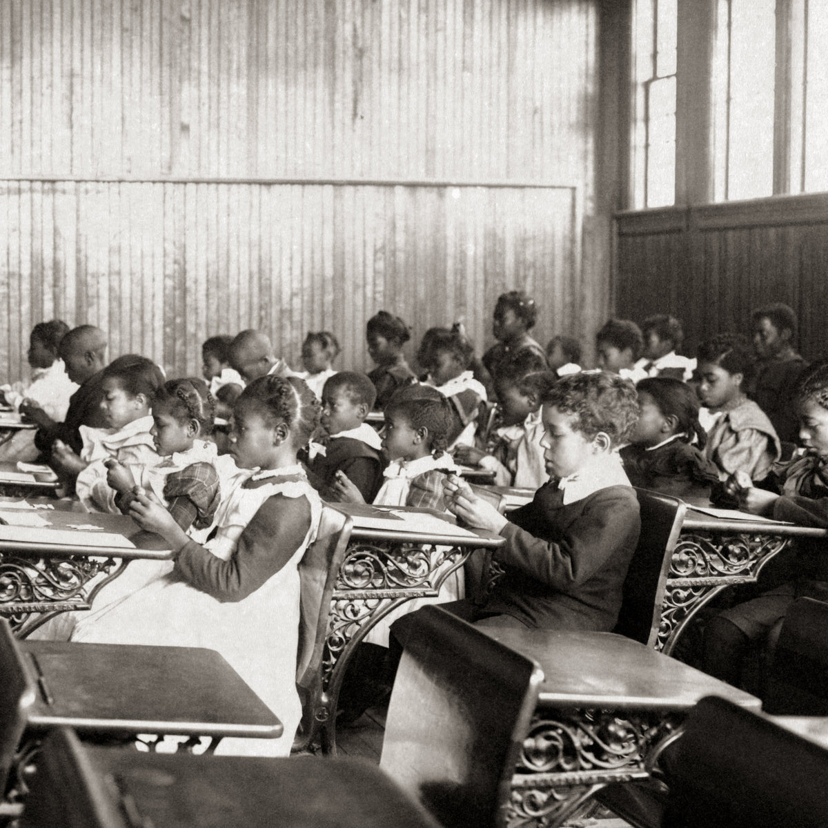 African American Students in Classroom, Virginia, 1899-1900 Historical Pix