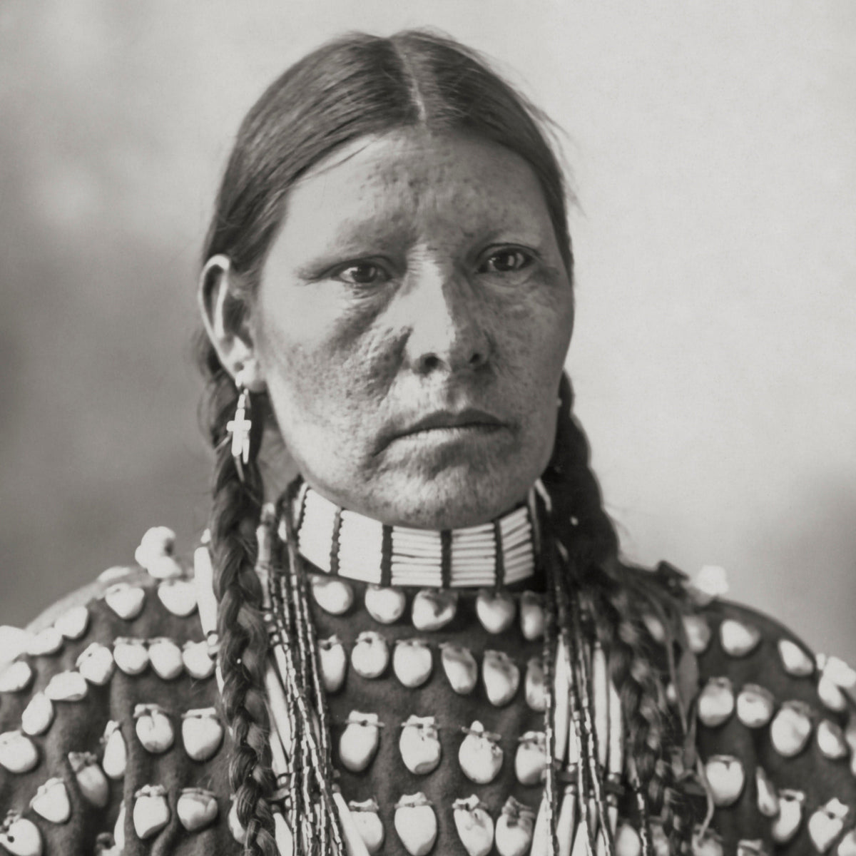 Arapaho Woman Portrait, &quot;Freckle Face&quot;, 1898 Historical Pix