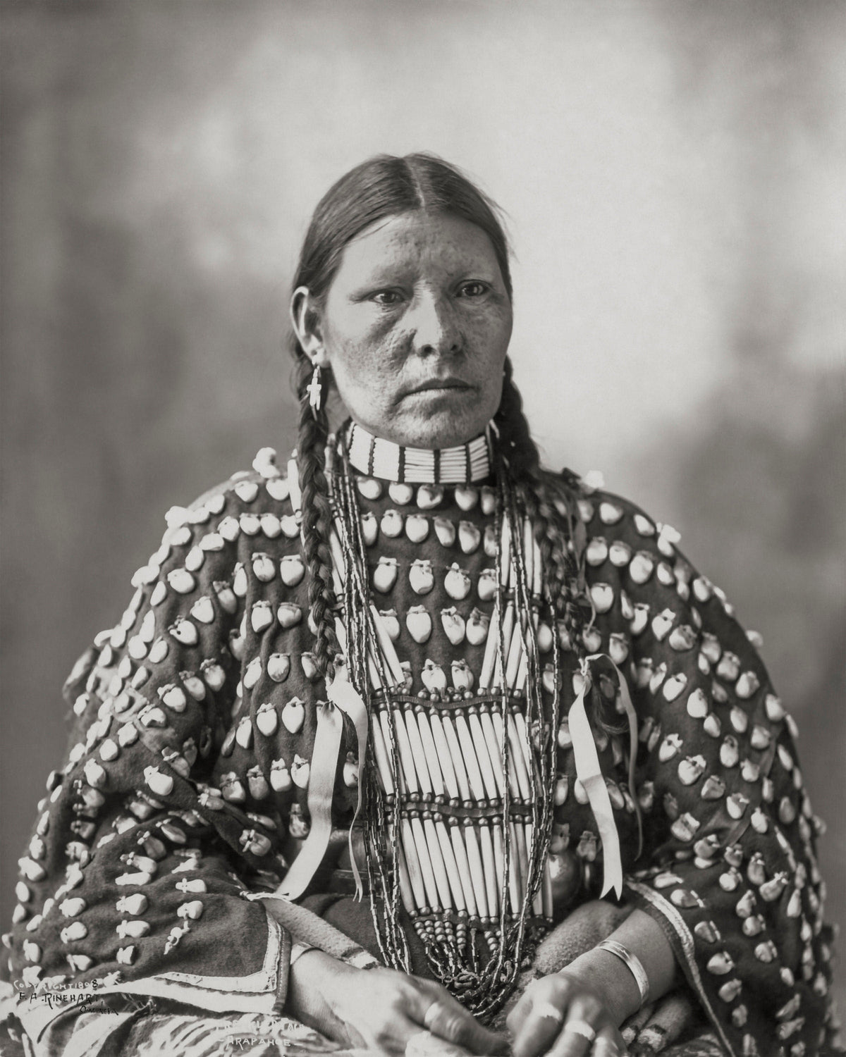 Arapaho Woman Portrait, &quot;Freckle Face&quot;, 1898 Historical Pix