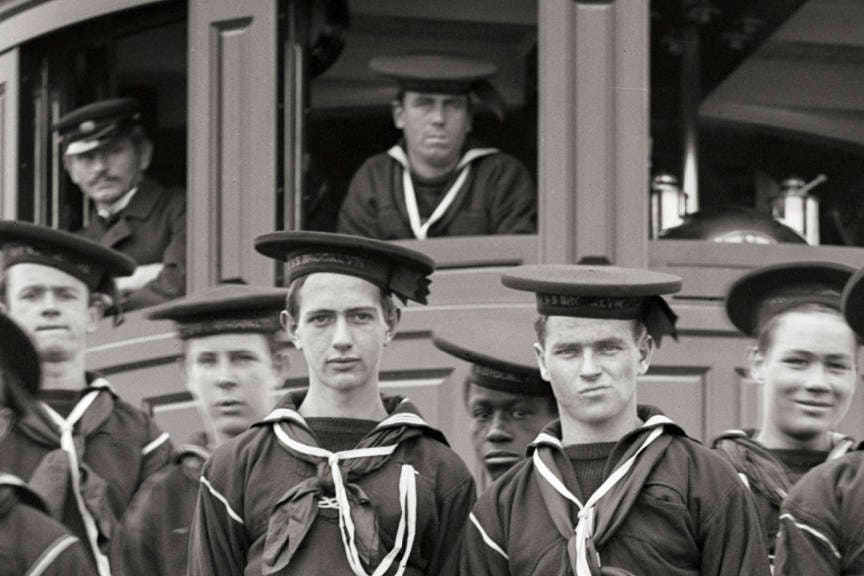 Armed Services, Navy, USS Brooklyn Apprentices, 1900 Historical Pix