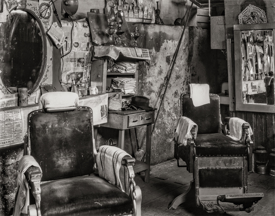 Atlanta Barber Shop, Walker Evans, 1936, B&W Photo Historical Pix
