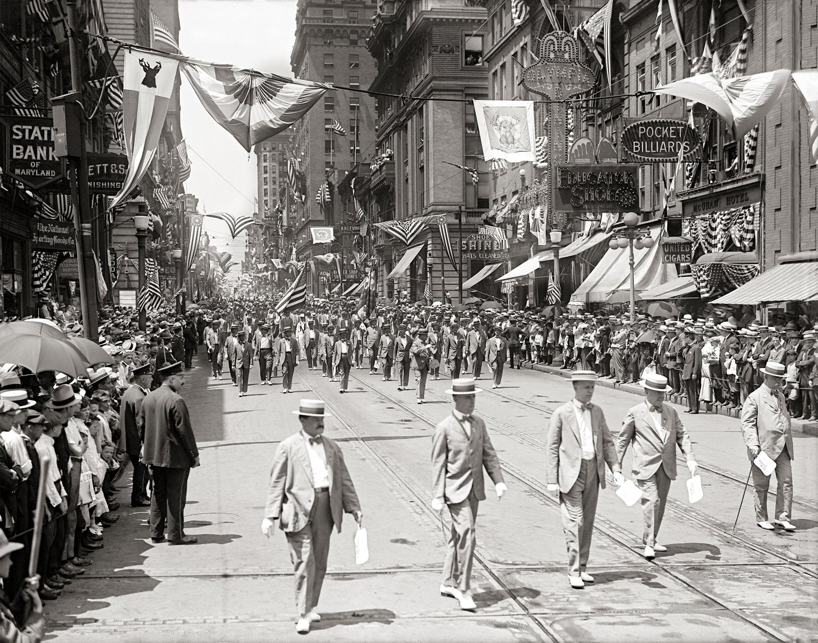 Baltimore, MD, BPOE Elk Parade, 1916 Historical Pix