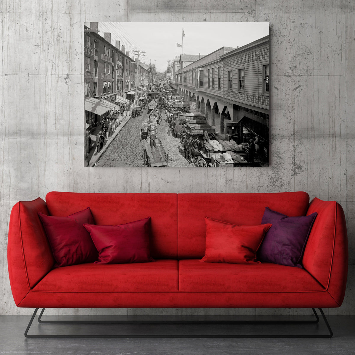 Baltimore, Maryland, Light Street looking North Historical Pix