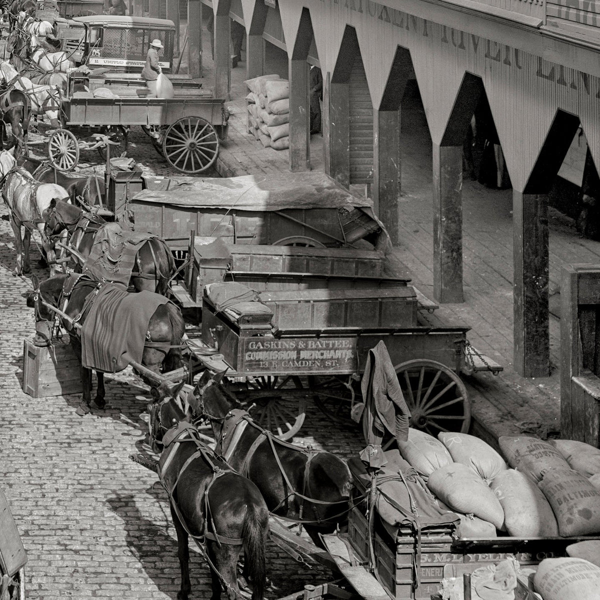 Baltimore, Maryland, Light Street looking North Historical Pix