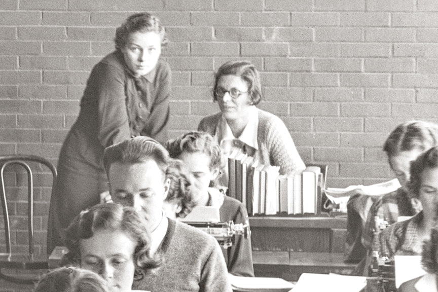Bethesda Maryland, Chevy Chase High School Typing Class, 1935 Historical Pix