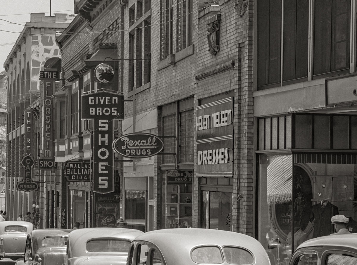 Bisbee Arizona, Main Street, Taken in 1940, Russell Lee Historical Pix