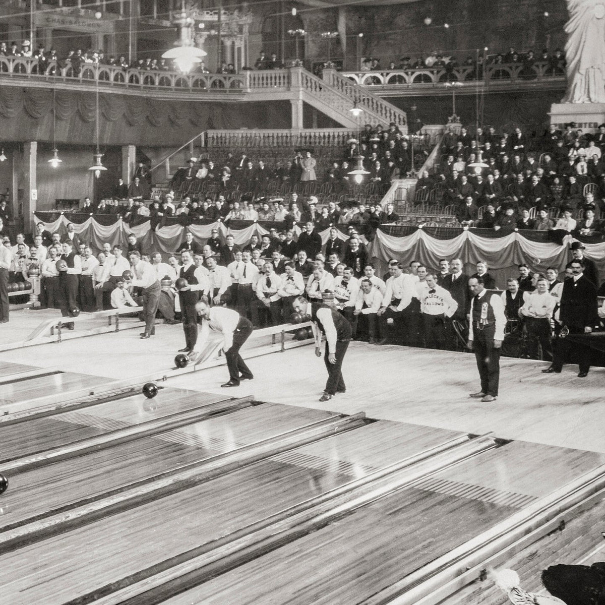 Bowling Tournament, American Bowling Congress, Milwaukee, 1905 Historical Pix