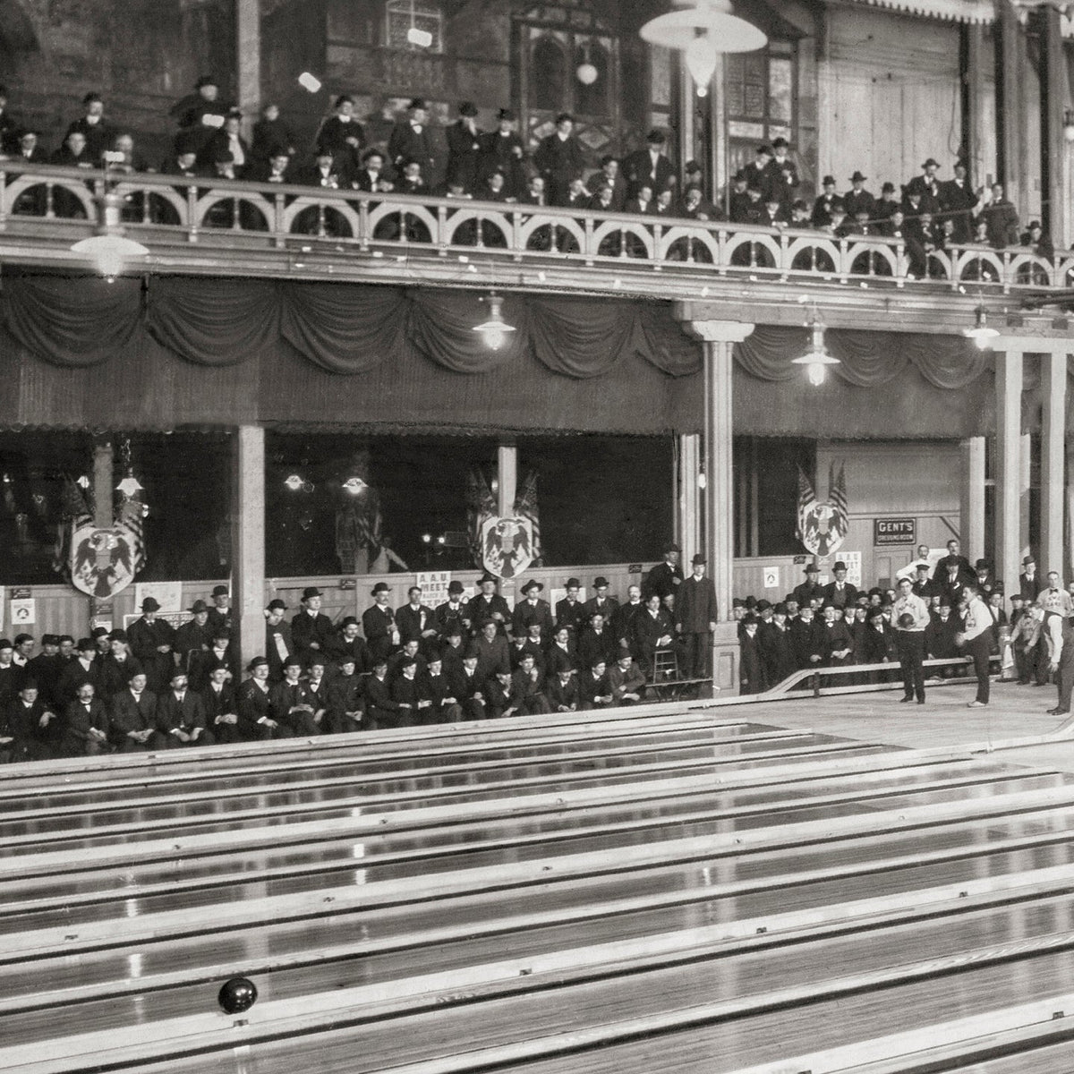 Bowling Tournament, American Bowling Congress, Milwaukee, 1905 Historical Pix