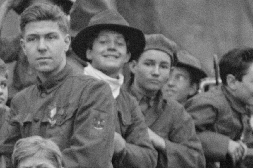 Boy Scouts Practicing a Fire Drill, Early 1900s Historical Pix