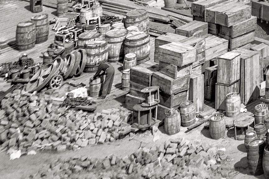 Brooklyn Bridge, Marine Harbor, 1905 Historical Pix