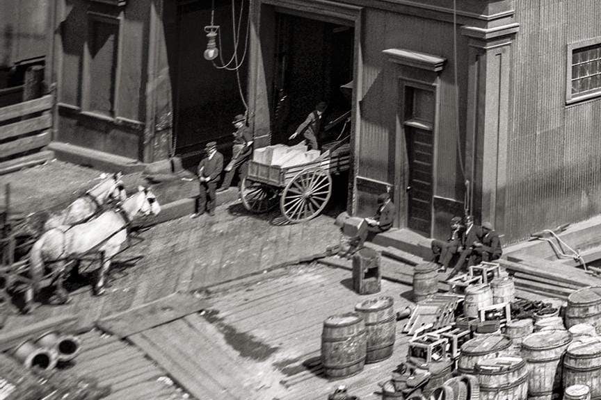 Brooklyn Bridge, Marine Harbor, 1905 Historical Pix