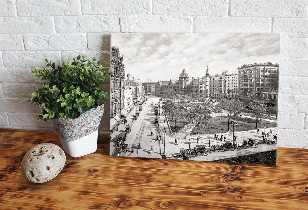 Buffalo NY, Lafayette Square, New York State, 1911 Historical Pix