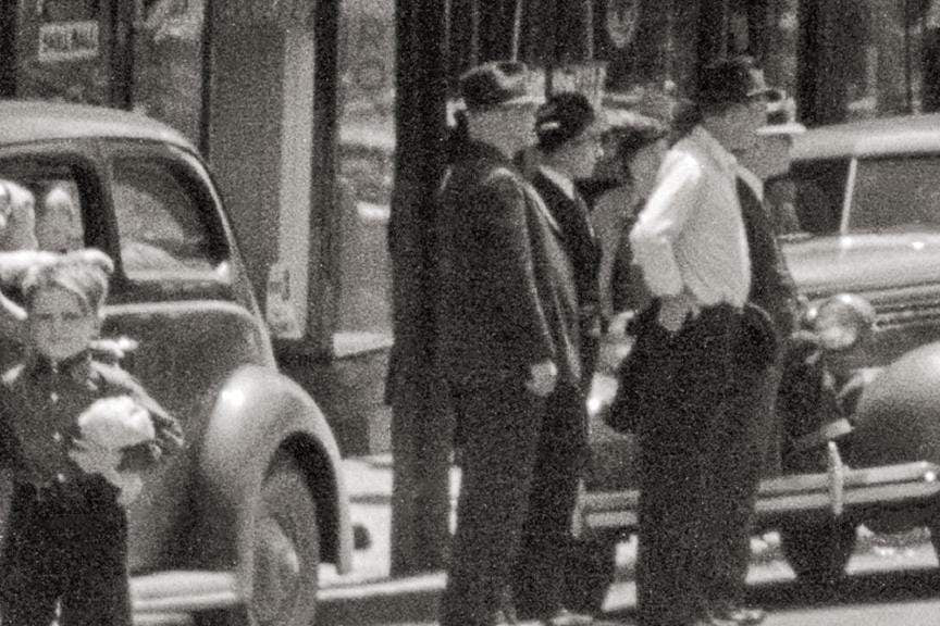 Butte Montana, Montana Street, Marching Parade, Summer, 1939 Historical Pix